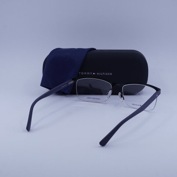 Tommy Hilfiger TH1528 0PJP 00 Rectangle Eyeglasses – Blue 56mm - Picture 11 of 12